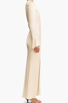 LA LUNE FRILL CUFF BIAS MIDI DRESS