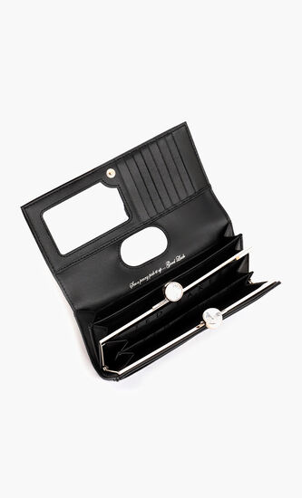 Crinkle Patent Bobble Matinee Wallet