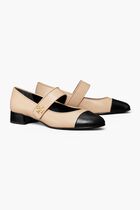 Cap-toe Mary Jane Heeled Ballet