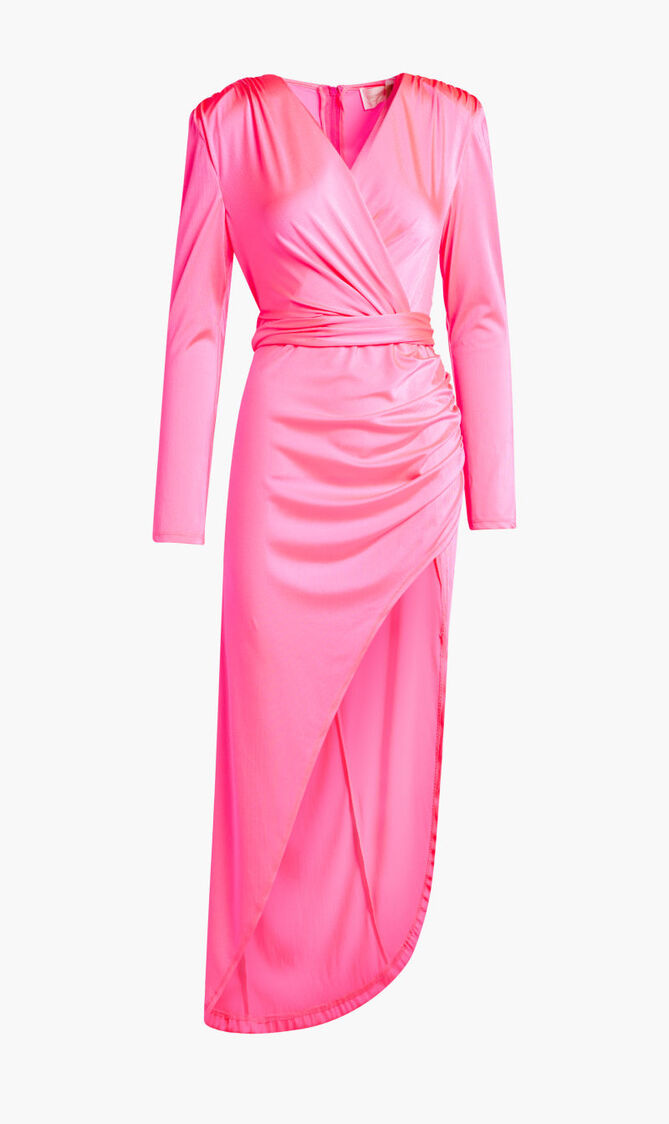 ELECTRIC PINK MAXI DRESS
