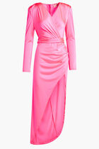 ELECTRIC PINK MAXI DRESS