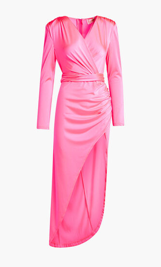 ELECTRIC PINK MAXI DRESS