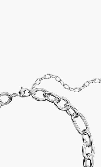 Rhodium Plated Swan Choker