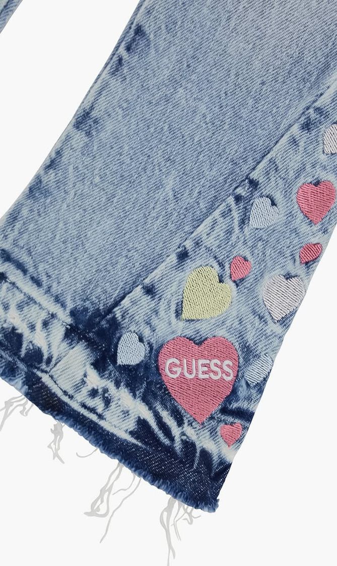 Str Denim Flare Wembroidery