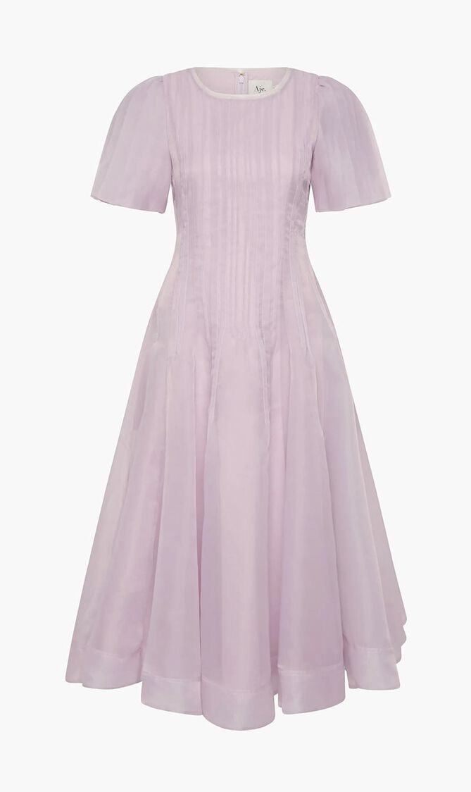 Nova Pleated Midi Dress