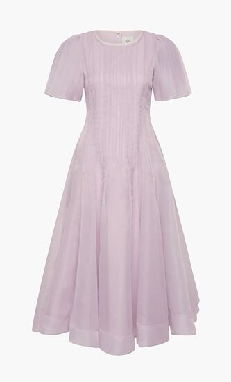 Nova Pleated Midi Dress