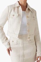 Daphnee Cropped Tweed Jacket