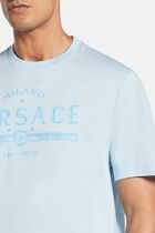 T-SHIRT COMPACT COTTON JERSEY FABRIC + NEVER FORGET VERSACE PRINT