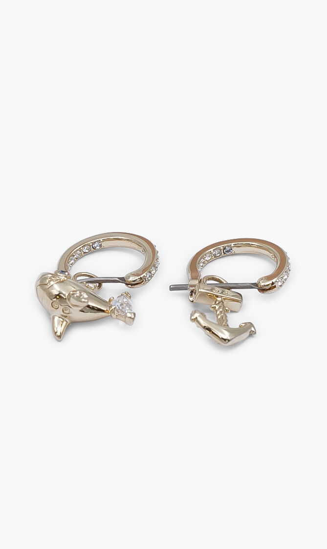 Ocean Shark Pierced Earrings
