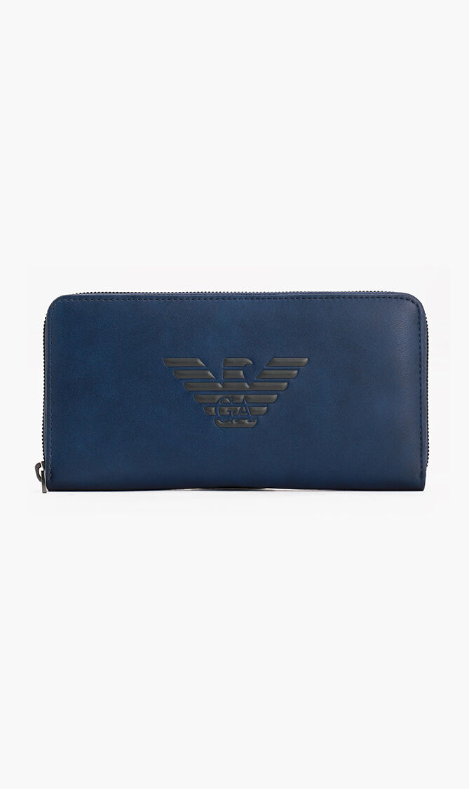 Emporio armani leather wallet shop