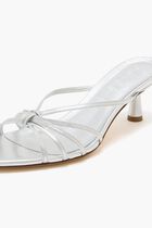 ABBY LAMINATED NAPPA LEATHER SILVER