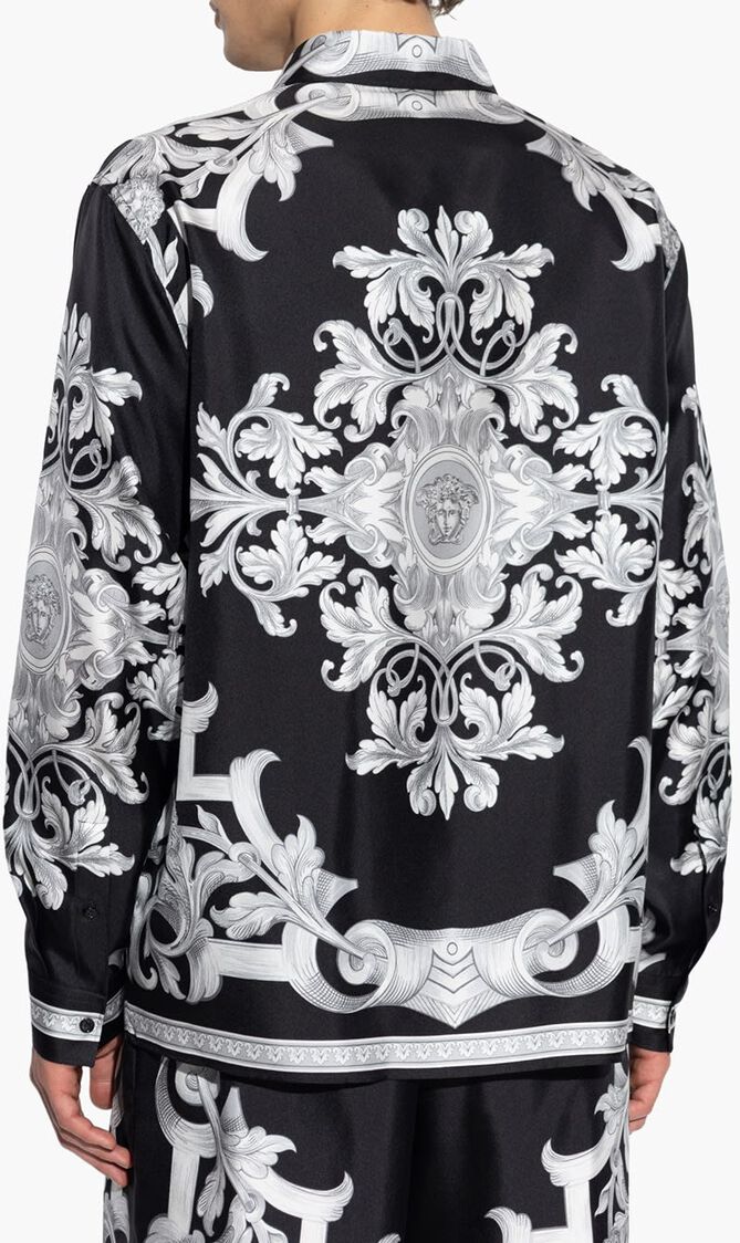INFORMAL SHIRT SILK TWILL ARCHITECTURAL BAROCCO PRINT