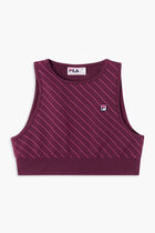 Vintage Karla Retro 80s Pinstripe Bra Top