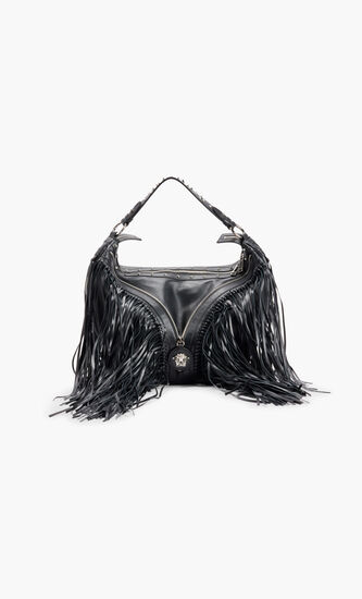 MEDUSA MEDIUM FRINGED HOBO BAG