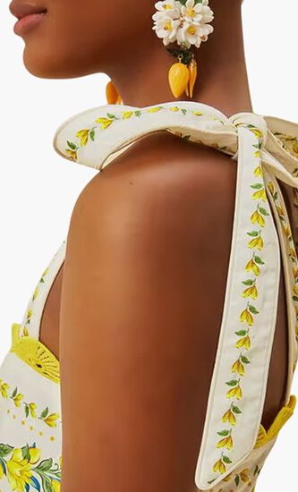 Sicily Richelieu Midi Tiered Dress