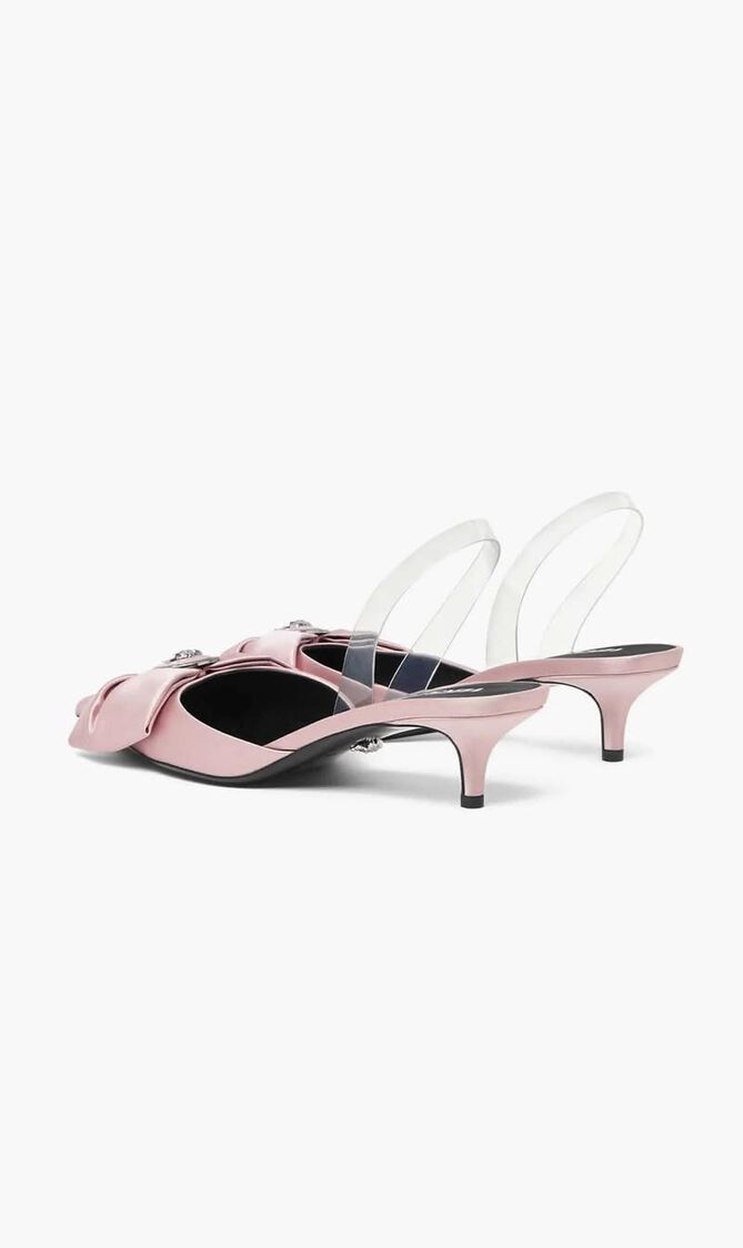 Alia 45 Slingback Satin Pumps
