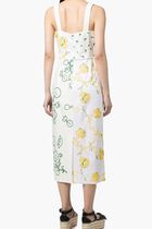 Embellished Patchwork Linen Dress