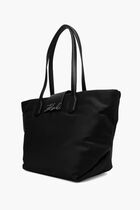 K/Signature Nylon MD Tote