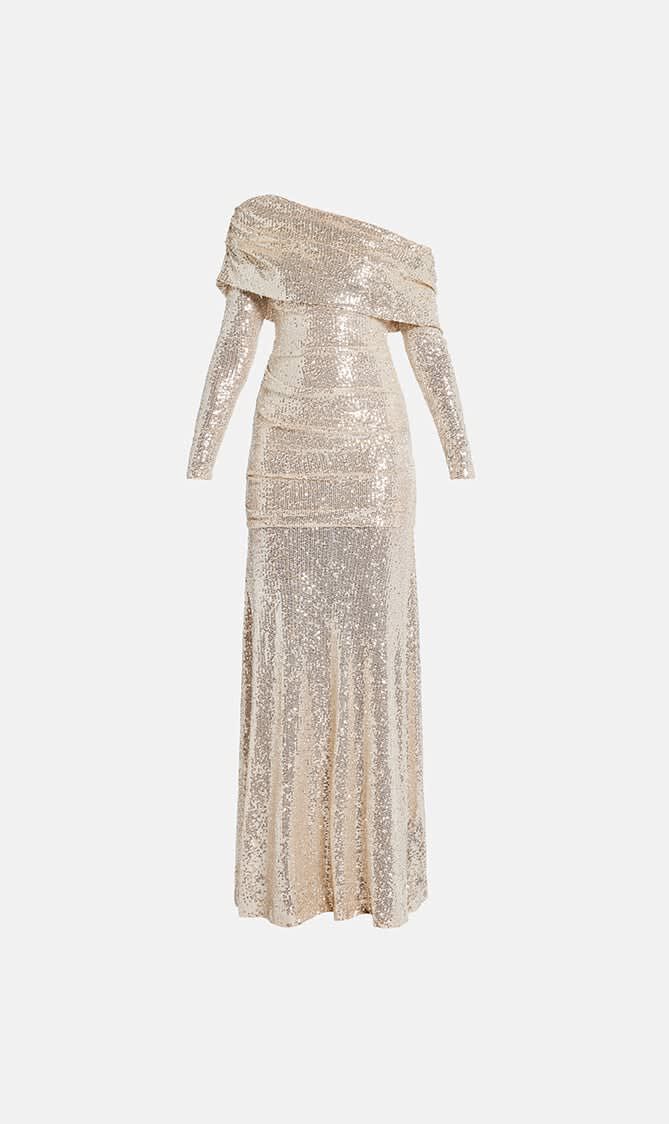 NOVA ONE SHOULDER ANKLE GOWN