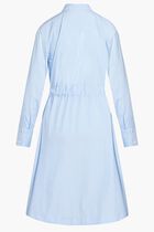 Stripe Embroidery Shirtdress