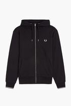 HOODED ZIP THROUGH SWEATSHIRT