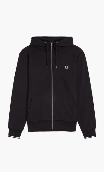HOODED ZIP THROUGH SWEATSHIRT