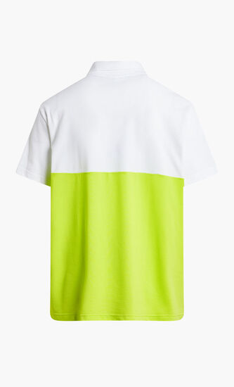 SHORT SLEEVED RIBBED COLLAR SHIRT