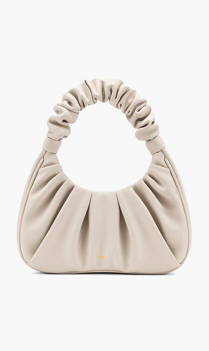 JW PEI WOMEN'S GABBI RUCHED HOBO HANDBAG - IVORY