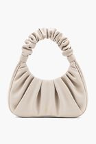 JW PEI WOMEN'S GABBI RUCHED HOBO HANDBAG - IVORY