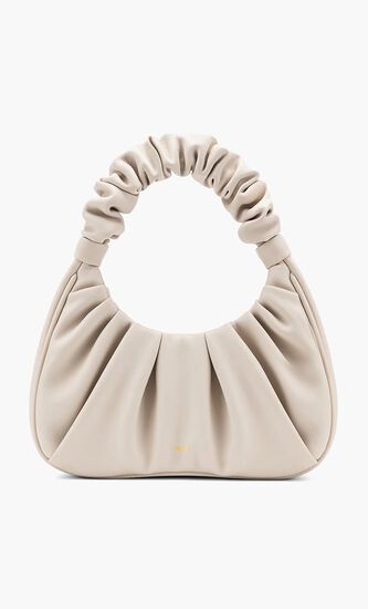 JW PEI WOMEN'S GABBI RUCHED HOBO HANDBAG - IVORY