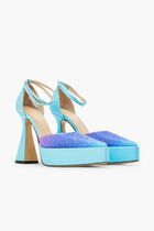 Crystalized Platform Pumps