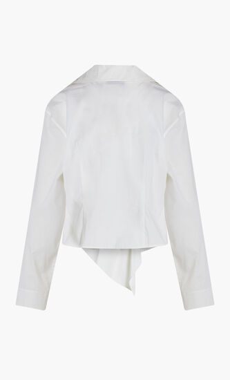 POPLIN WRAP SHIRT