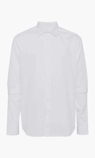 OW EMB HEAVYCOT ARMBAND SHIRT WHITE WHIT
