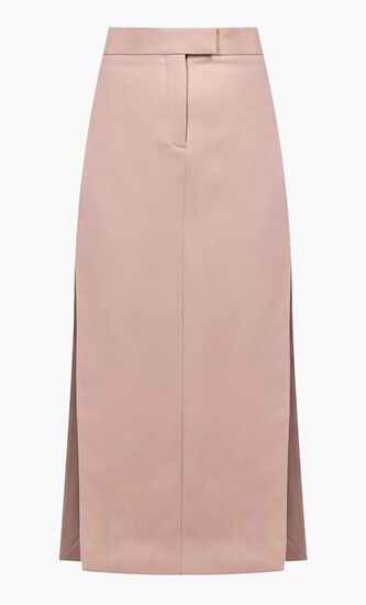 MIDI SKIRT GABARDINE BEIGE