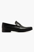 Penny-slot Leather Loafers