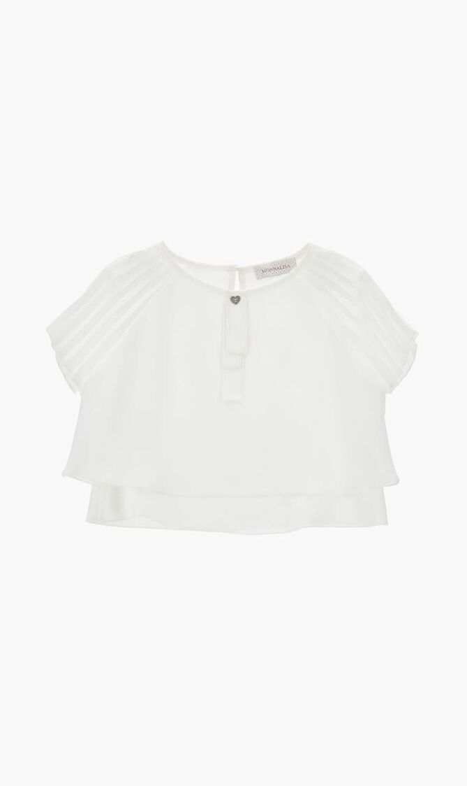 TOP COCKTAIL CON PLISSE