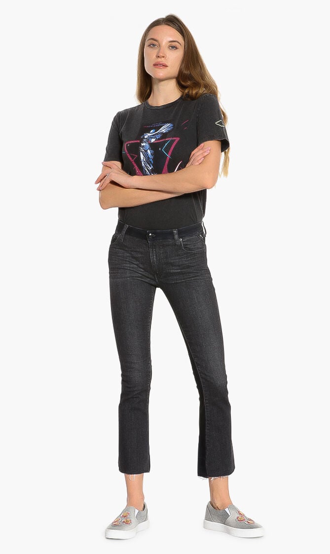 Buy REPLAY Dominiqli Stretch Cropped Boot Jeans for SAR 40.00 The Deal Outlet