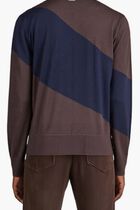 WOOL HALF ENGLISH RIBLONG SLEEVES ROUND-NECK