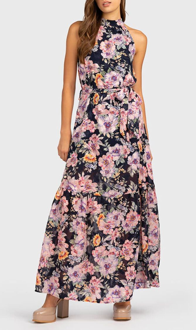 Katia Maxi Dress with Halter Neckline