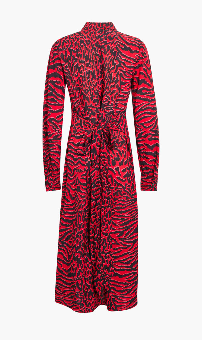 KL ANIMAL PRINT SHIRT DRESS