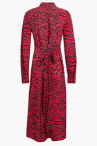 KL ANIMAL PRINT SHIRT DRESS