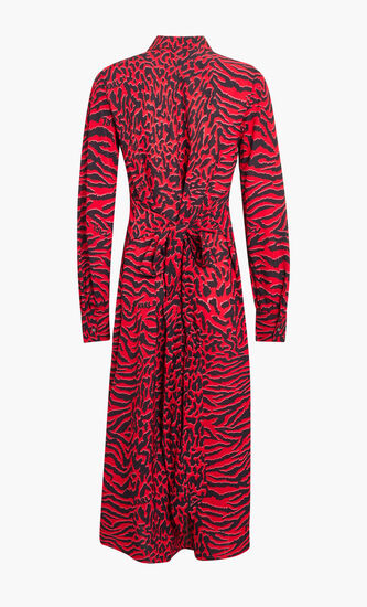 KL ANIMAL PRINT SHIRT DRESS