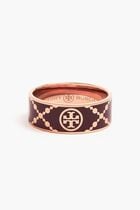 T Monogram Enamel Ring