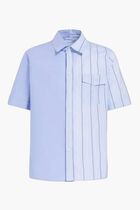 Bio Poplin Half and Half Shirt