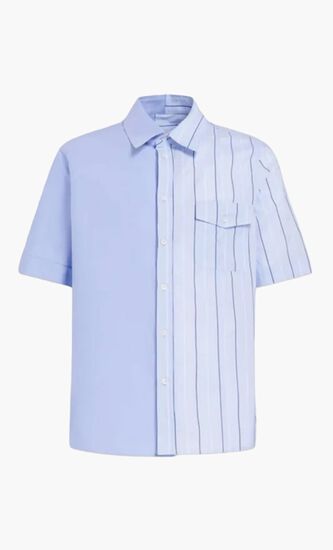 Bio Poplin Half and Half Shirt
