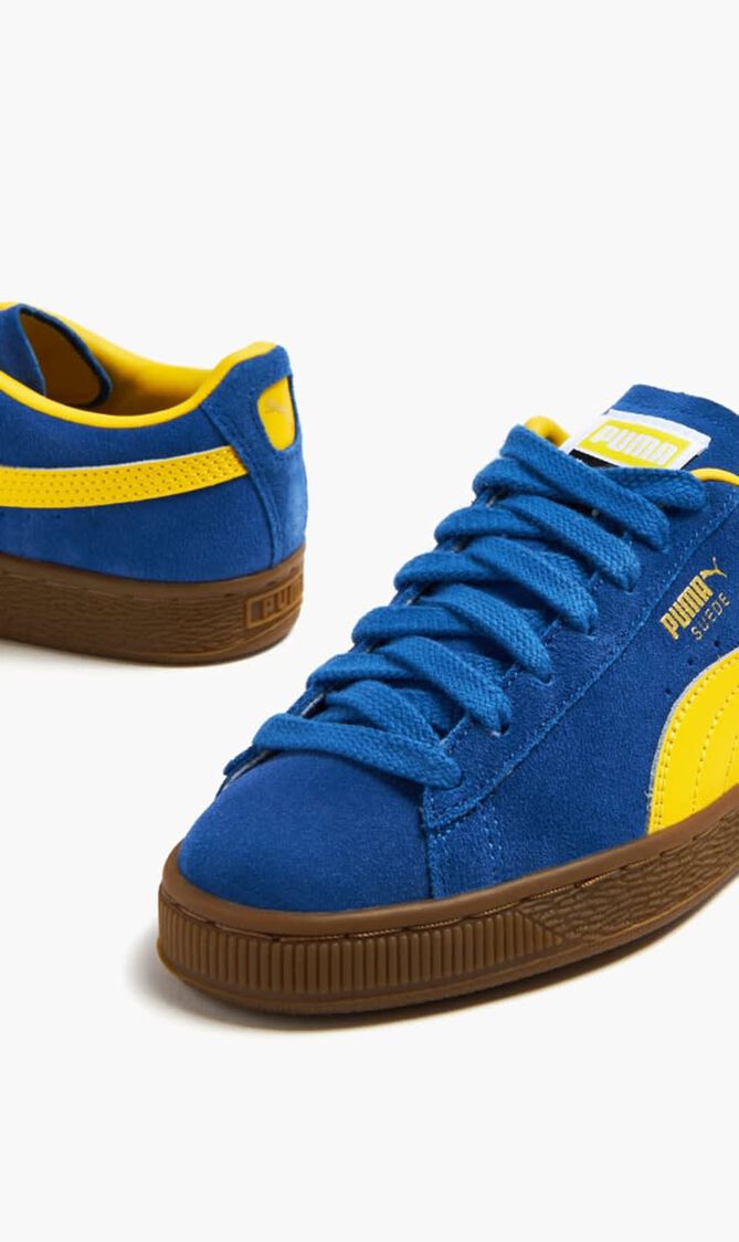 SUEDE TERRACE JR COBALT GLAZE-PELE YELLO