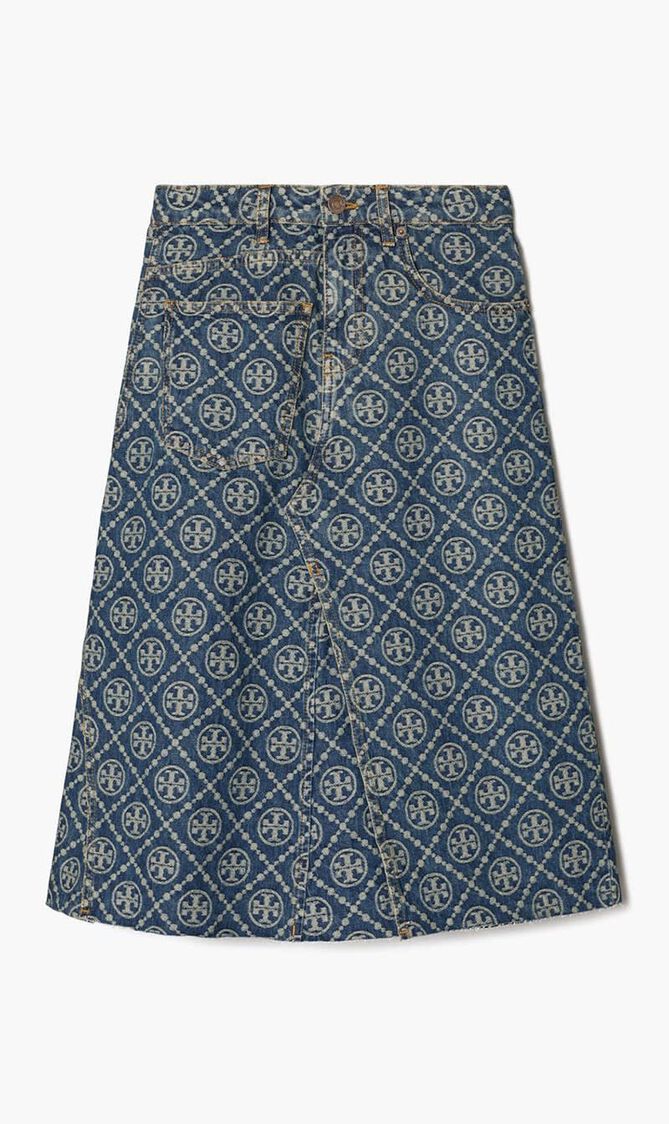 Deconstructed Denim Skirt