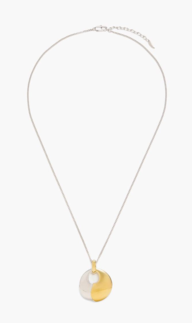 Sculptural Pebble Pendant Necklace Set