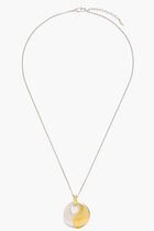 Sculptural Pebble Pendant Necklace Set