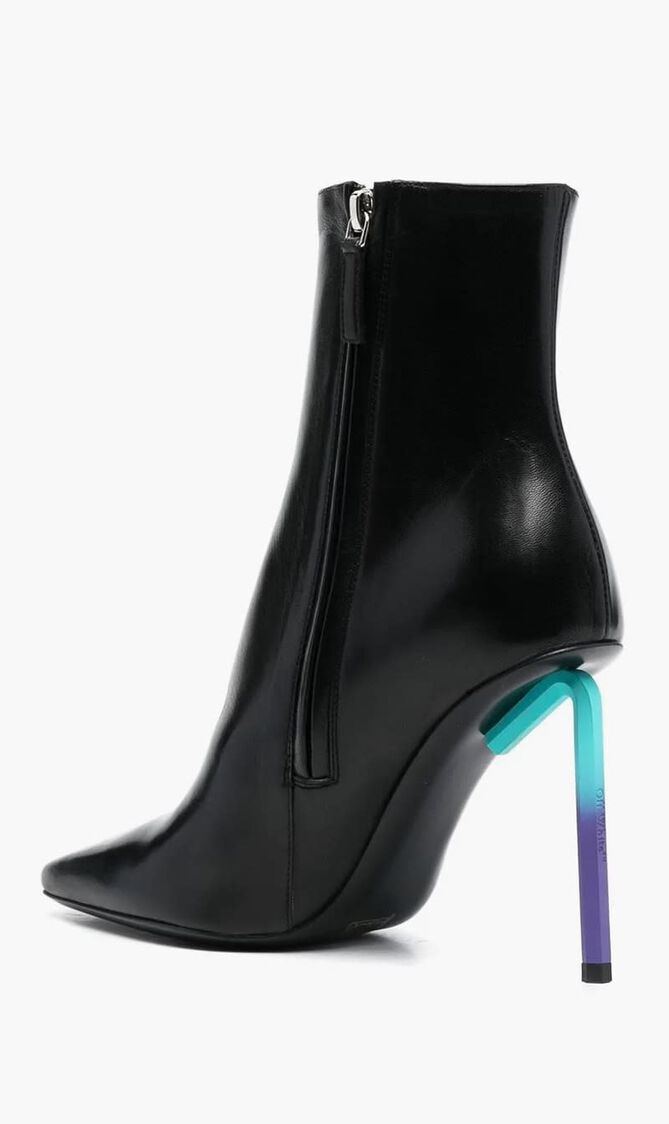 NAPPA GRAD HIGHALLEN ANKLBOOT BLACK BLUE NAPPA GRAD HIGHALLEN ANKLBOOT BLACK BLUE